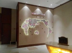 海南酒店世界钟/地图时间屏/国际时间时差钟